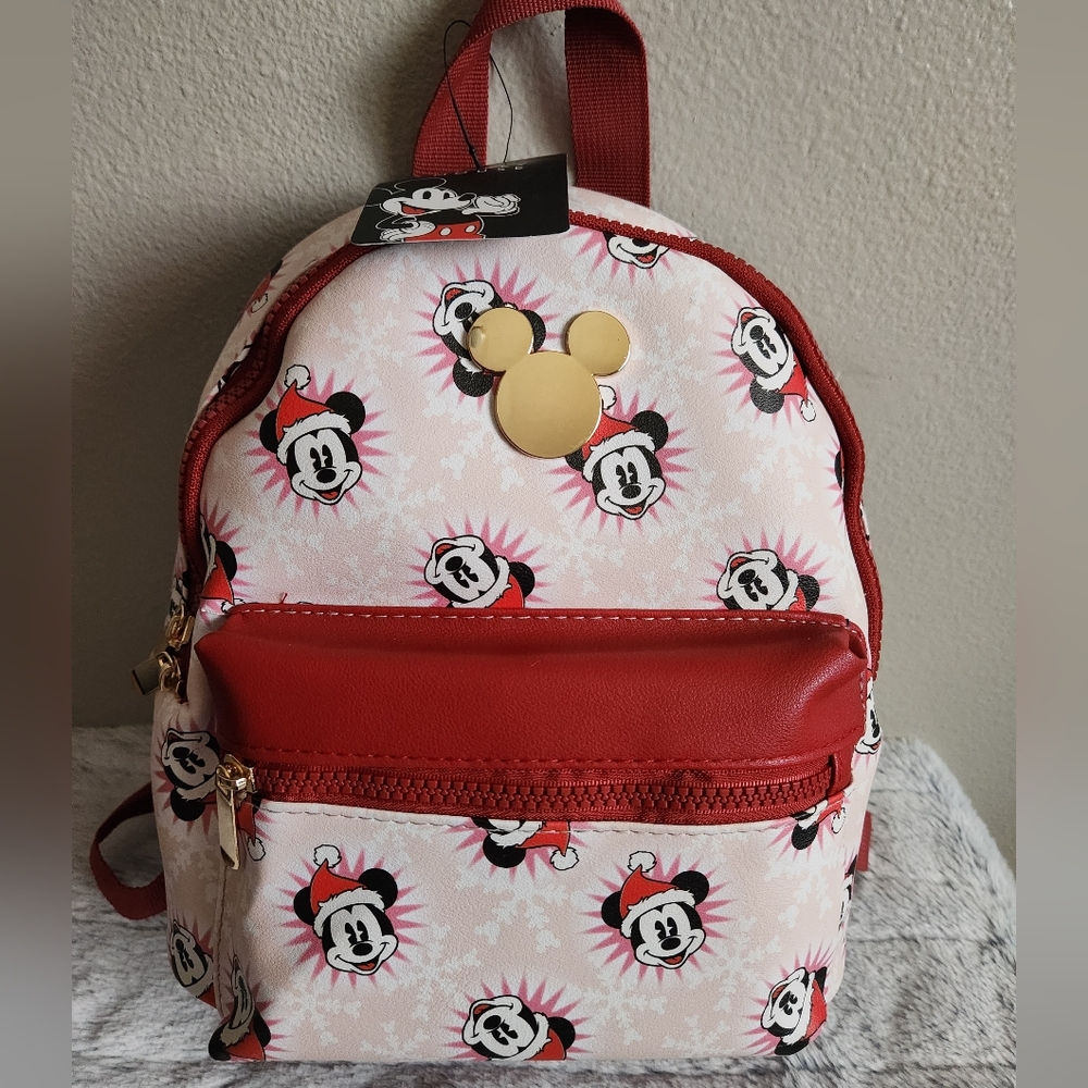 Disney Mickey Mouse Mini Backpack with Santa Mickey Mouse